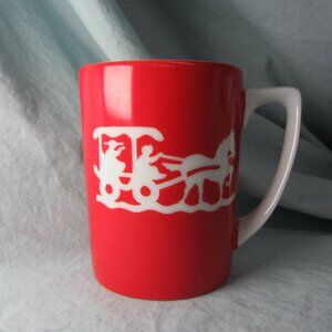 *BOGO mugs* 10 oz mug horse drawn carriage OMC Japan (w1980)
